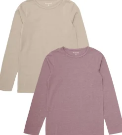 Basis*Minymo Bluser - 2-pak - Elderberry/Rainy Day