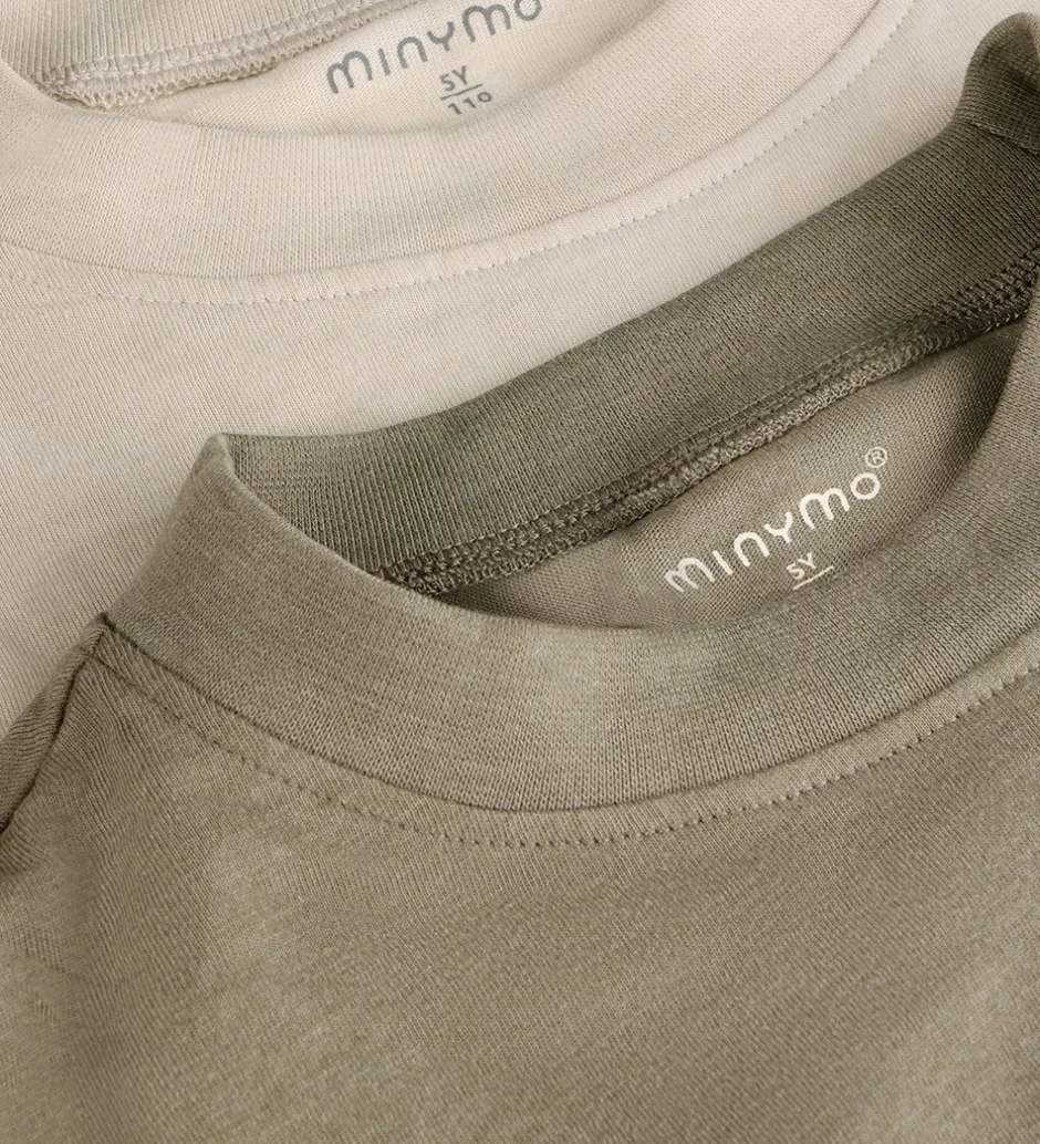 Basis*Minymo Bluser - 2-pak - Loose Fit - Vetiver