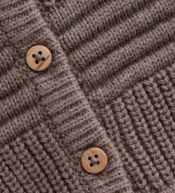 Cardigans*Minymo Cardigan - Strik - Dark Brown Melange