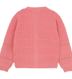 Børn Minymo Cardigan - Strik - Rib - Strawberry Ice