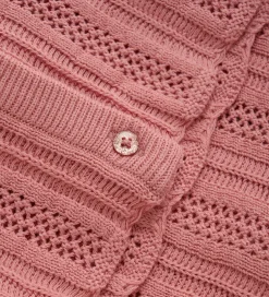 Striktrøjer*Minymo Cardigan - Strik - Rosette m. Hulmønster