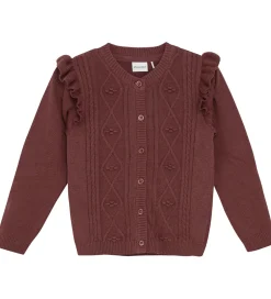 Striktrøjer*Minymo Cardigan - Strik - Rose Brown