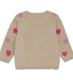 Striktrøjer*Minymo Cardigan Knit - Beige Melange