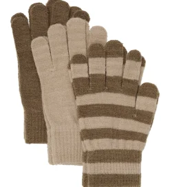 Handsker Og Luffer*Minymo Handsker - 3-pak - Uld - Caribou