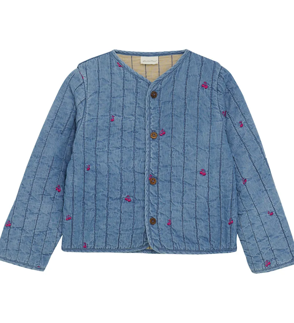 Cardigans*Minymo Jakke - Quilt - Ombre Blue