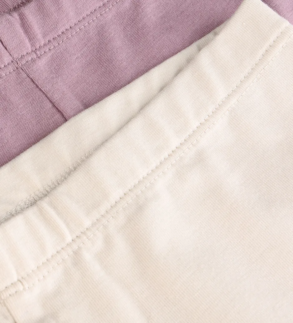 Børn Minymo Leggings - AOP - 2-pak - Elderberry