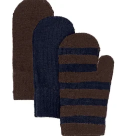 Handsker Og Luffer*Minymo Luffer - 3-pak - Uld - Parisian Night