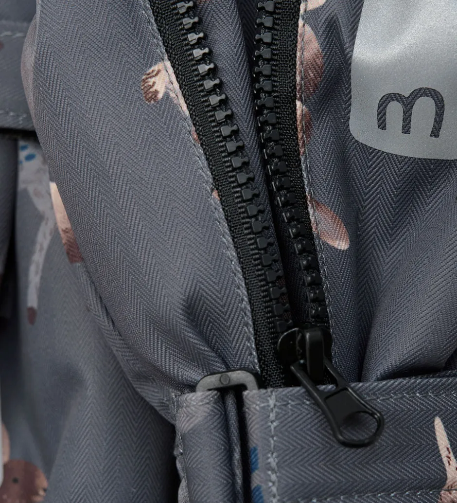 Børn Minymo Lufferm. Fleece - Dark Gull Grey
