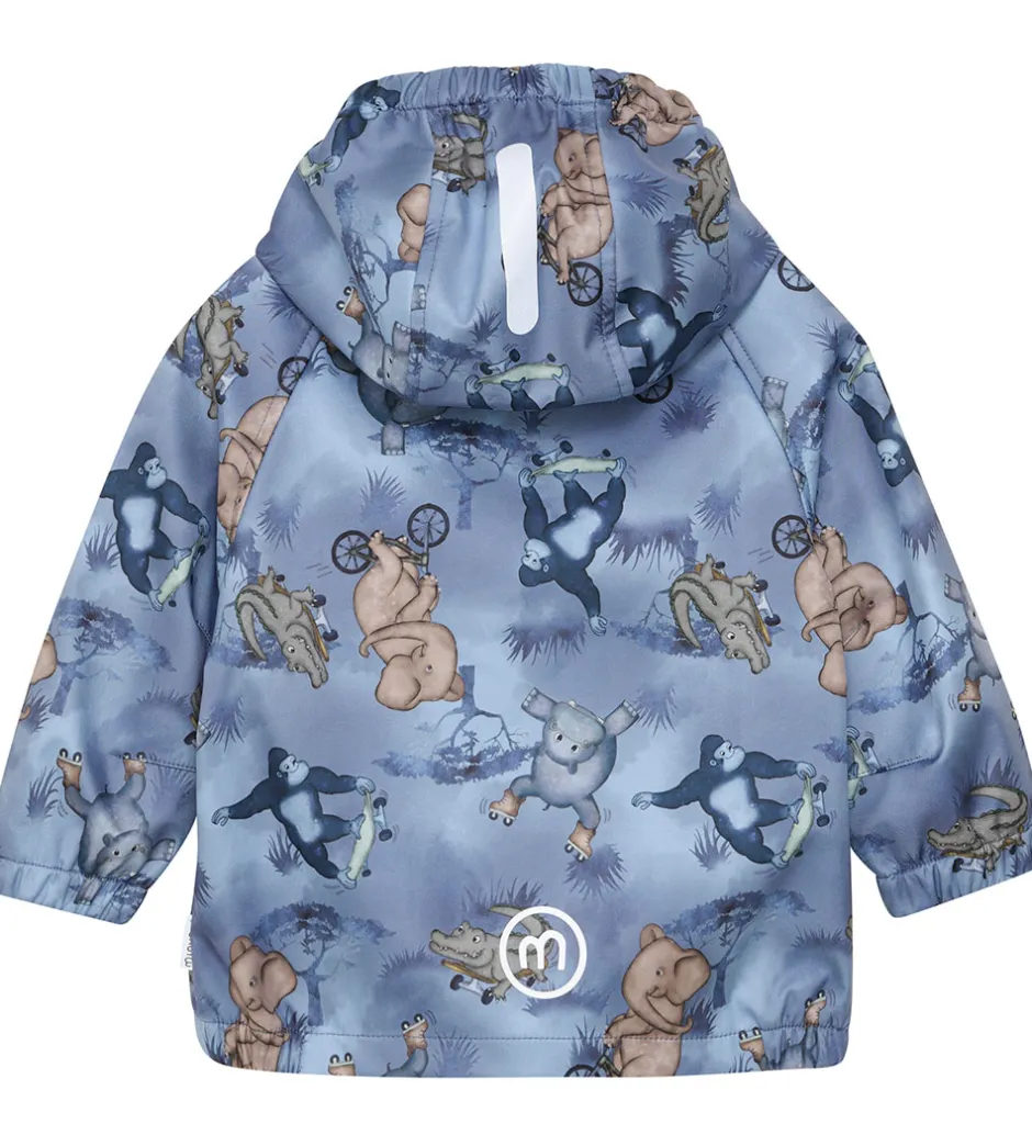 Softshell*Minymo Softshelljakke - Flint Stone m. Print