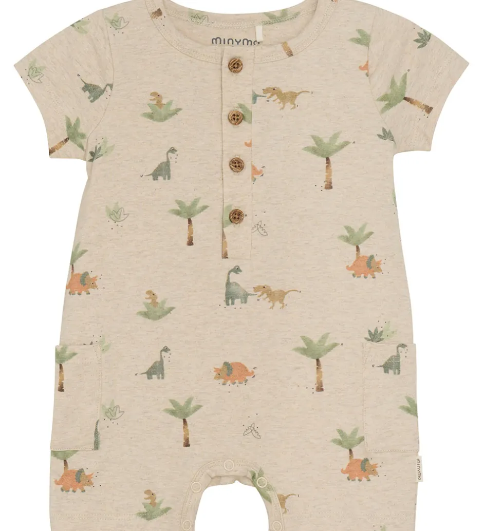 Børn Minymo Sommerdragt - Light Beige Melange