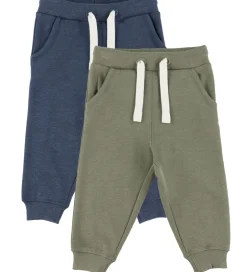 Børn Minymo Sweatpants - 2-pak - Vetiver