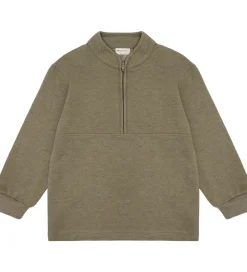 Børn Minymo Sweatshirt m. Lynlås - 2-pak - Vetiver