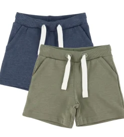 Shorts Og Knickers|Basis*Minymo Sweatshorts - 2-pak - Vetiver