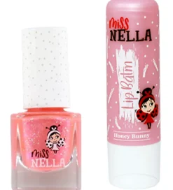 Miss Nella Sminketaske m. Indhold - Girly Girl Pink