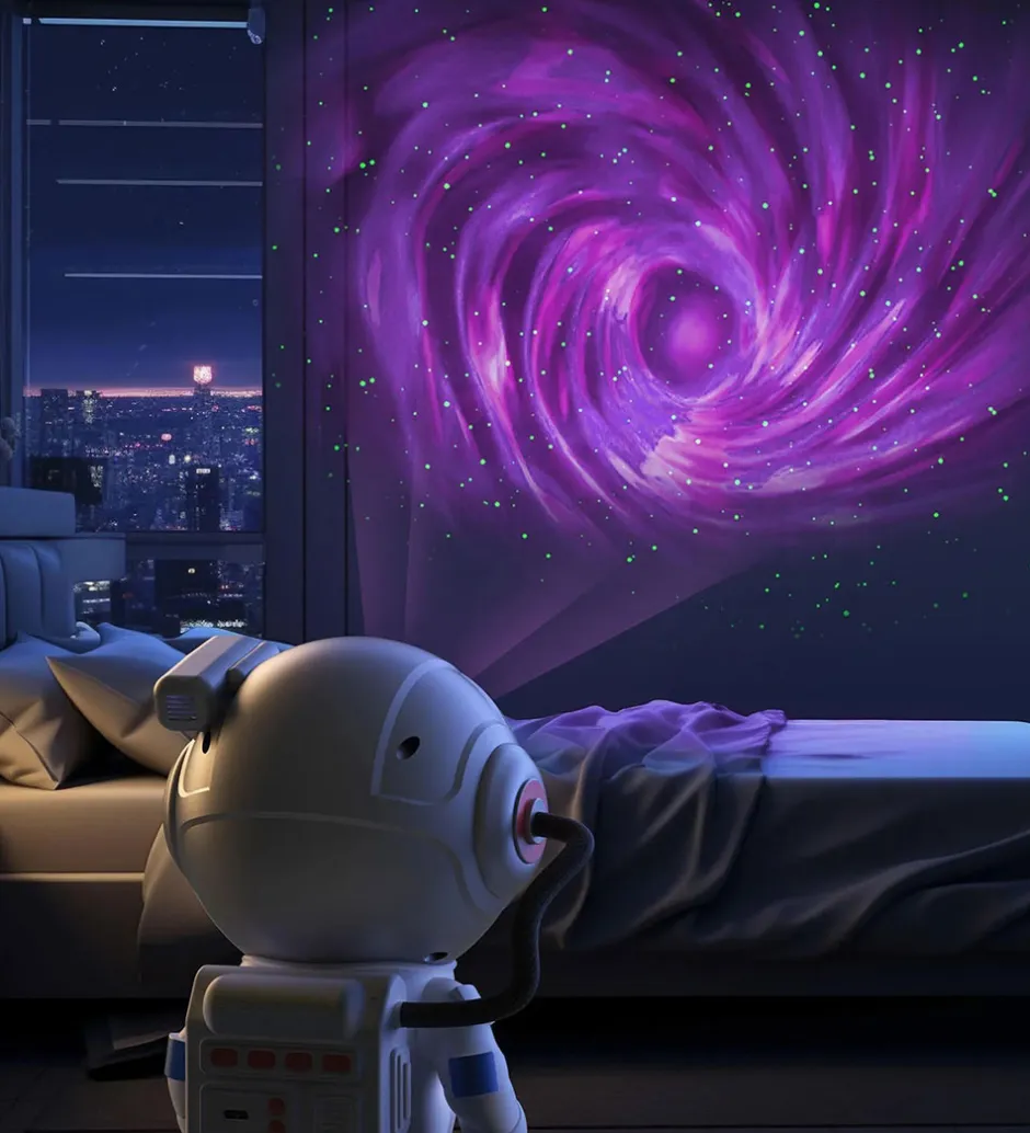 Fritstående Lamper|Lamper*Mobility on Board Stellar Light - Space - Silver Astronaut