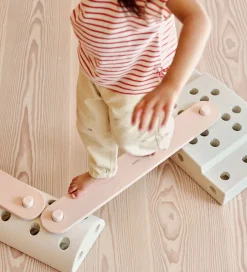 Aktivitetslegetøj|Tumlemøbler*MODU Balancebomme 2 stk. - 70x10x1,4 cm - Soft Rose