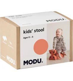 Motorisk Legetøj|Stole*MODU Børneskammel - 4 Dele - Burnt Orange/Dusty Green