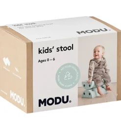 MODU Børneskammel - 4 Dele - Ocean Mint/Forest Green