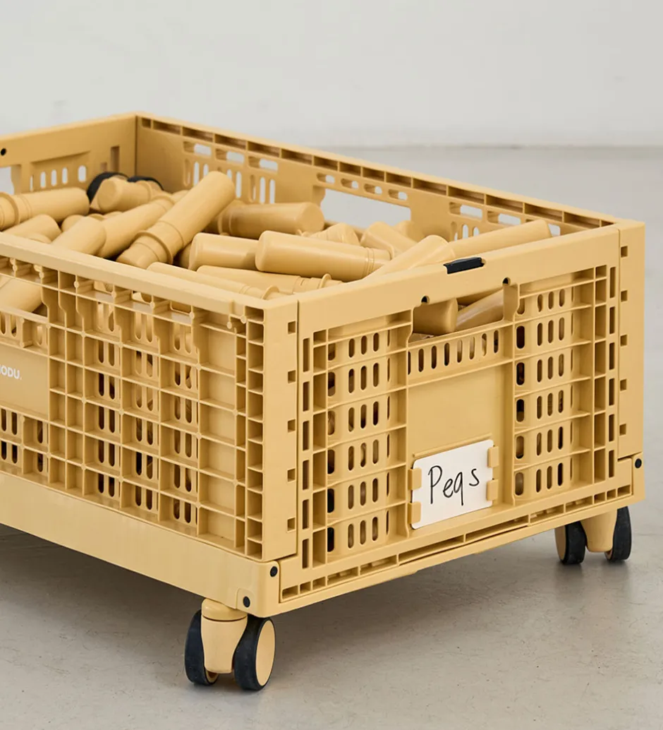 MODU Hjul til Foldekasse - 4 stk. - Honey Yellow