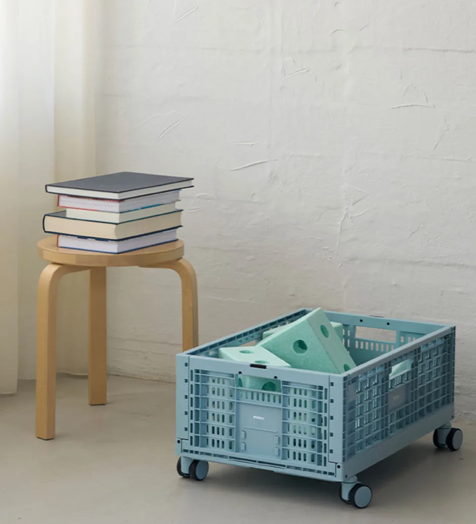 Foldekasser|Opbevaring*MODU Hjul til Foldekasse - 4 stk - Sky Blue
