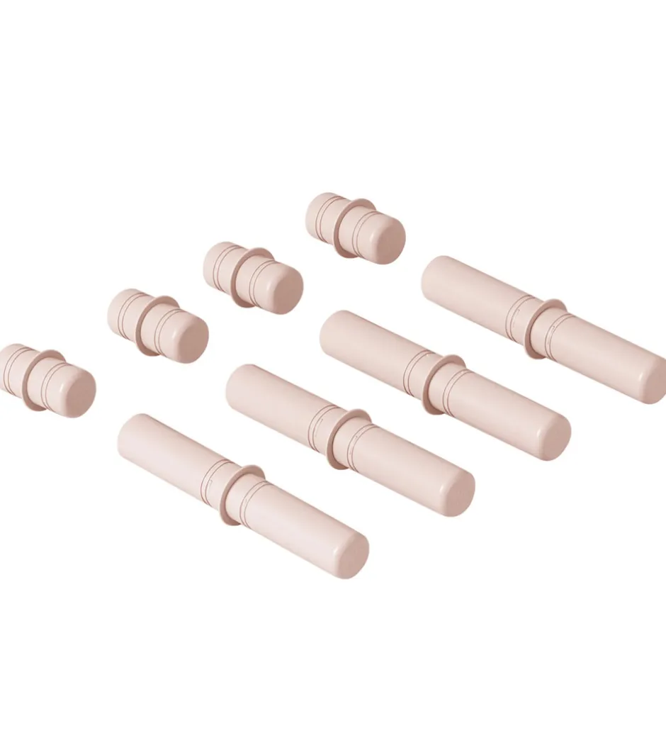 Motorisk Legetøj|Tumlemøbler*MODU Samlepinde - 8 stk - Soft Rose