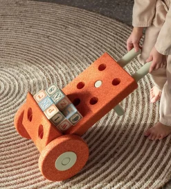 Motorisk Legetøj|Tumlemøbler*MODU 4x Foam Wheels - 4-pak - Burnt Orange/Dusty Green