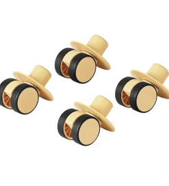 Motorisk Legetøj|Tumlemøbler*MODU 4x Swirly Wheels - 4-pak - Honey Yellow