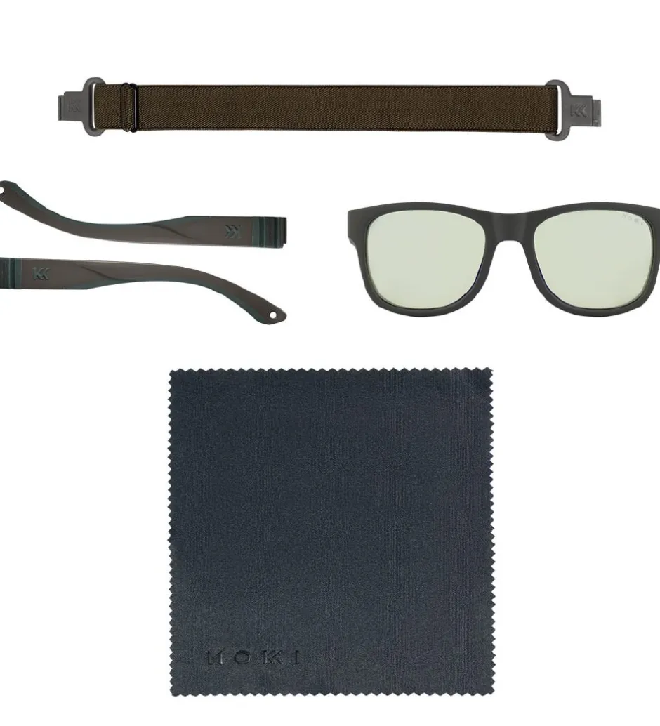Solbriller*Mokki Multibriller - Click & Change Photochromic - Olive Green