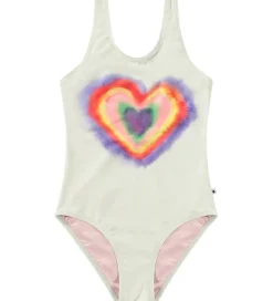 Børn Molo Badedragt - UV50+ - Nika - Rainbow Heart