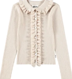 Striktrøjer*Molo Cardigan - Strik - Uld/Bomuld - Gamora - Buttercream