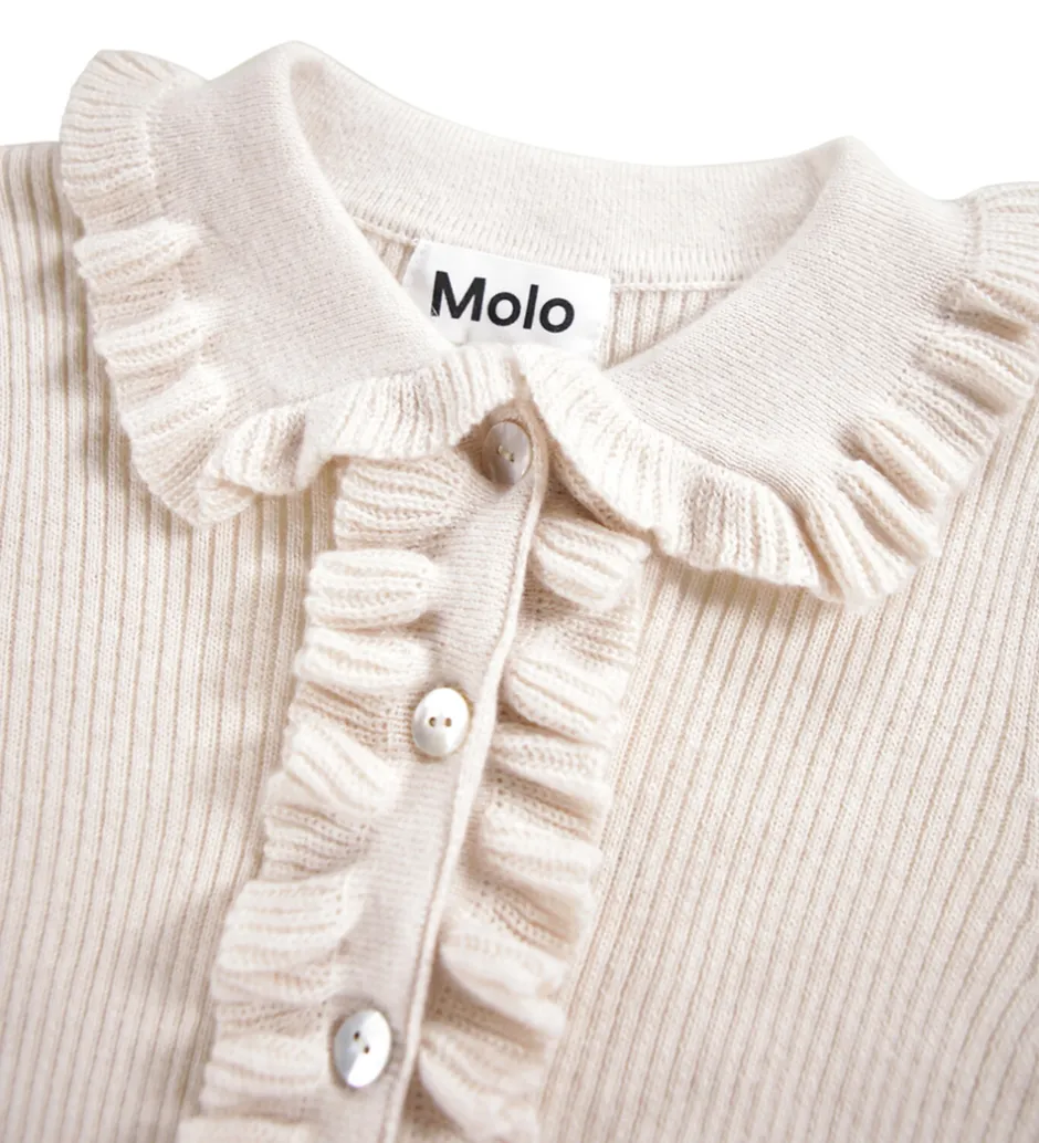 Striktrøjer*Molo Cardigan - Strik - Uld/Bomuld - Gamora - Buttercream