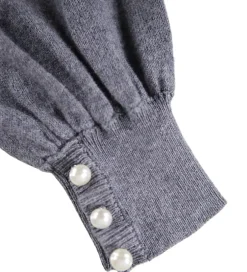 Striktrøjer*Molo Cardigan - Strik - Uld/Bomuld - Guinevere - Grey Melange