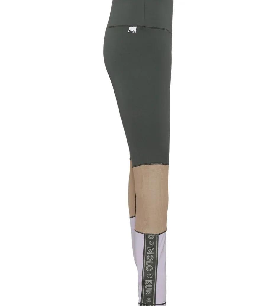 Gymnastiktøj*Molo Leggings - Olympia - Forest Block