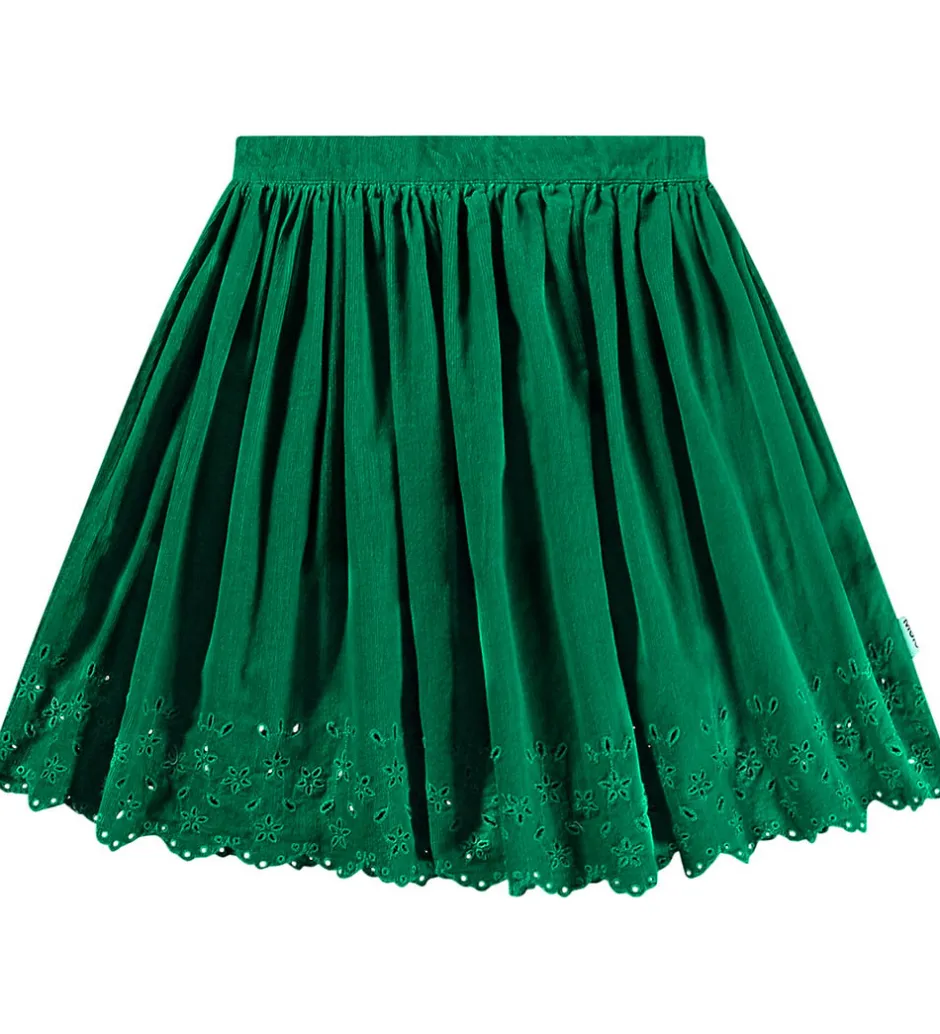 Børn Molo Nederdel - Fløjl - Bellis - Sporting Green