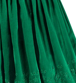 Børn Molo Nederdel - Fløjl - Bellis - Sporting Green
