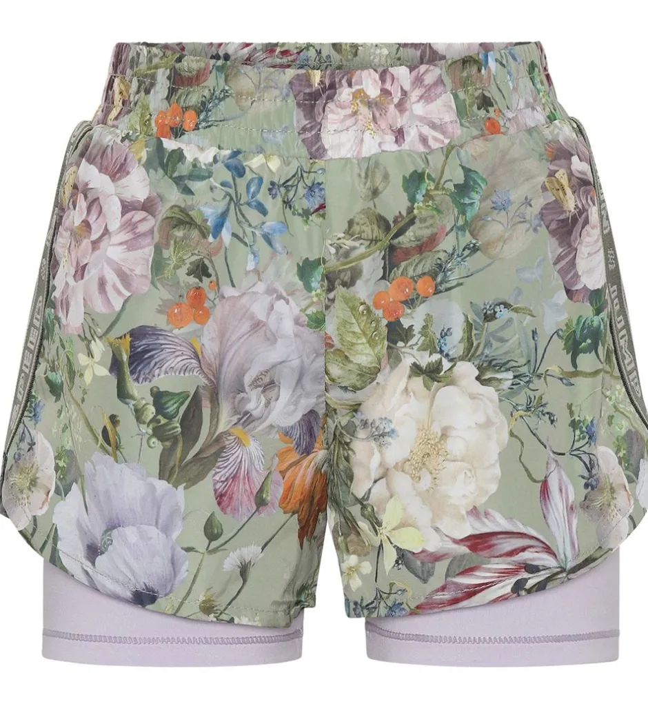 Gymnastiktøj*Molo Shorts - Omari - Green Botanic