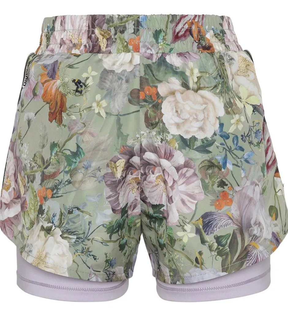 Gymnastiktøj*Molo Shorts - Omari - Green Botanic