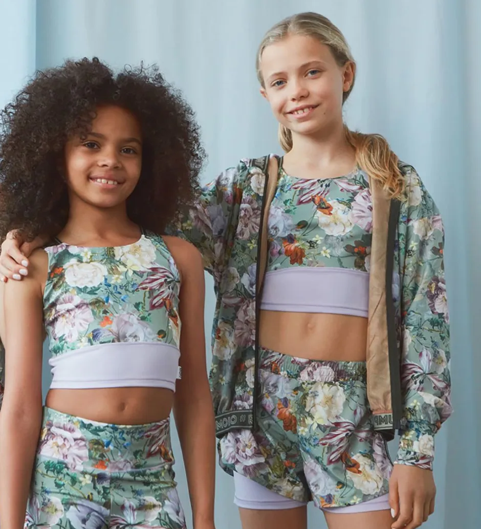 Gymnastiktøj*Molo Shorts - Omari - Green Botanic