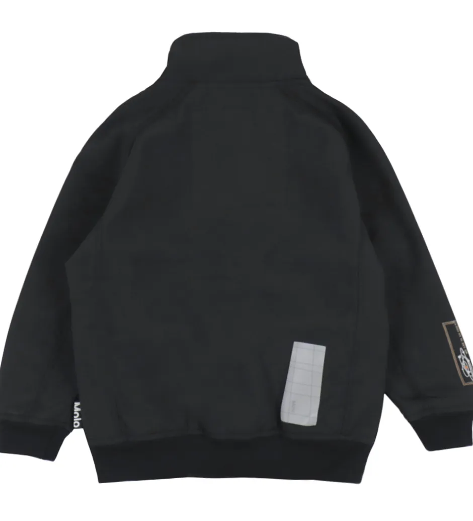 Børn Molo Softshelljakke m. Fleece - Cloudy - Sort