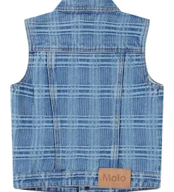 Veste*Molo Vest - Denim - Hertha - Washed Check