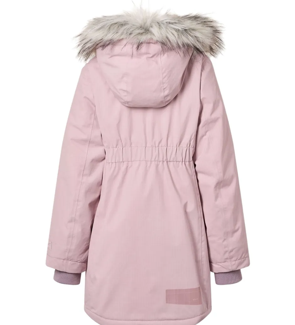 Vinterjakker*Molo Vinterfrakke - Peace - Blue Pink m. Imiteret Pels