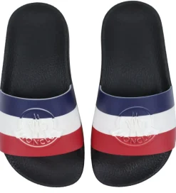 Badesandaler*Moncler Badesandaler - Petit Basile - Sort m. Logo