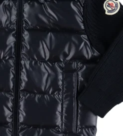 Termotøj*Moncler Cardigan - Uld/Dun - Navy