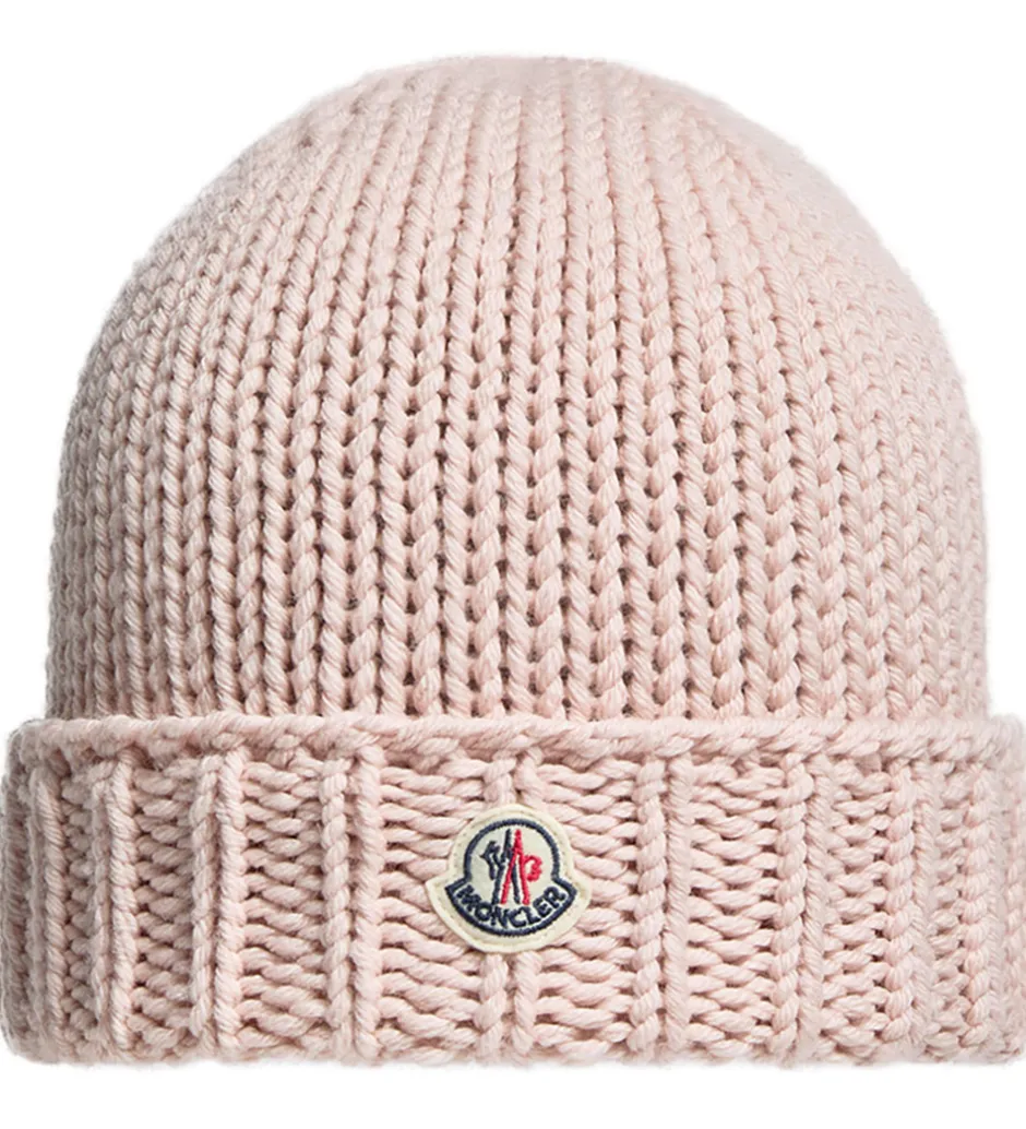 Huer Og Hatte|Uld*Moncler Hue - Uld - Medium Pink