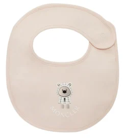 Savlesmække*Moncler Sæt - Hue/Savlesmæk/Body l/æ - Light Pink m. Bamse