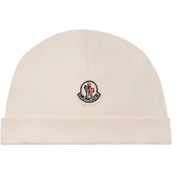 Savlesmække*Moncler Sæt - Hue/Savlesmæk/Body l/æ - Light Pink m. Bamse