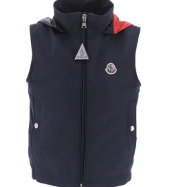 Børn Moncler Vest - Zene - Mørkeblå m. Rød/Hvid
