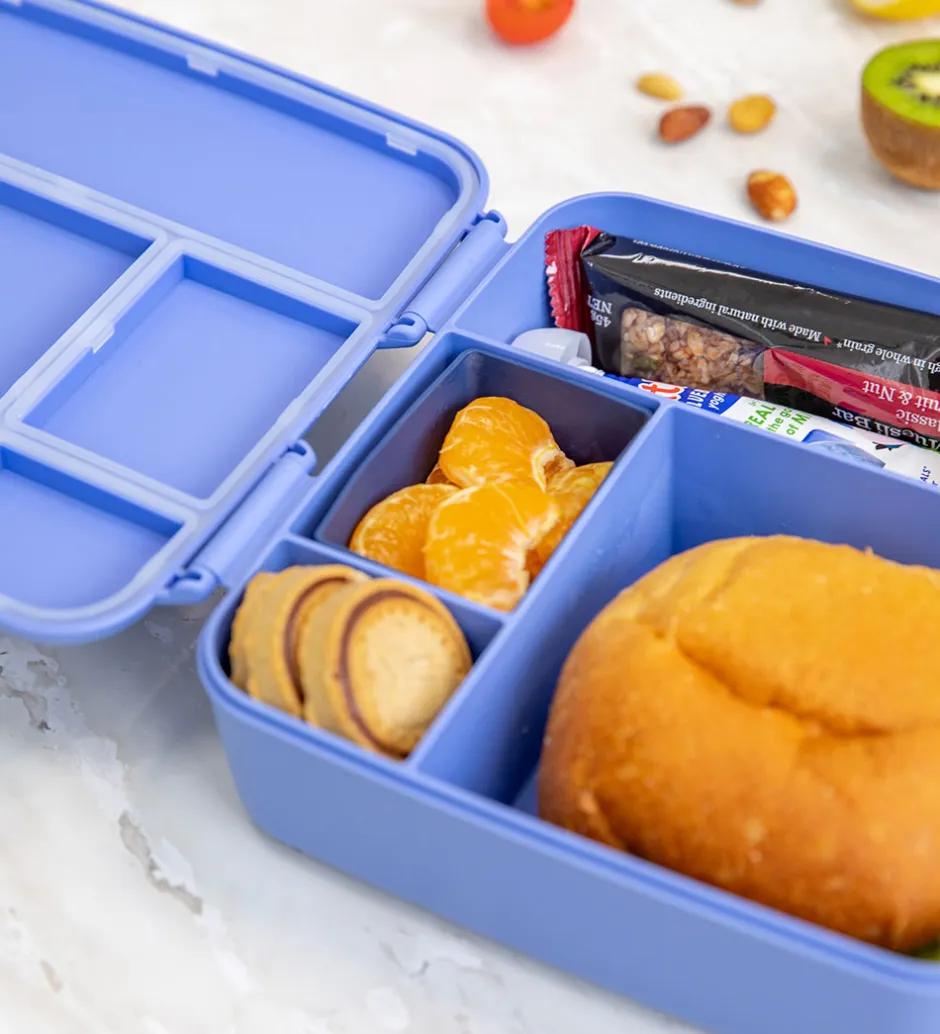 Madkasser*Montiico Indsatser - 2-pak - Bento Feast - Silikone - Navy