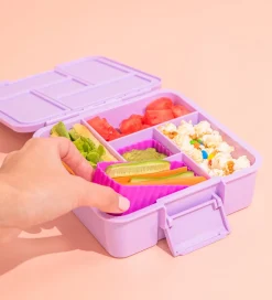 Madkasser*Montiico Indsatser - 3-pak - Bento Cups - Silikone - Fuchsia