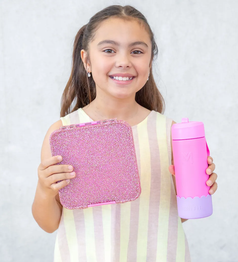 Madkasser*Montiico Madkasse m. 3 rum - Bento Three - 1 l - Floss Glitter